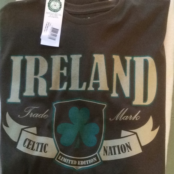 traditional craft wear Other - Men’s New, Large Ireland tee (dark olive green)